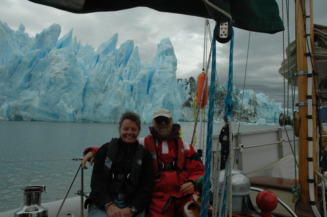 C&D at their first glacier