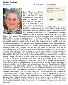 Debi Olshaw - Legacy